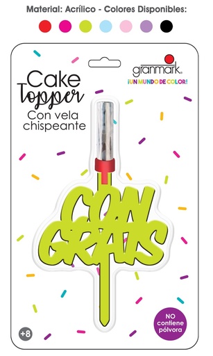[10.8894/3] Cake Topper C/Vela