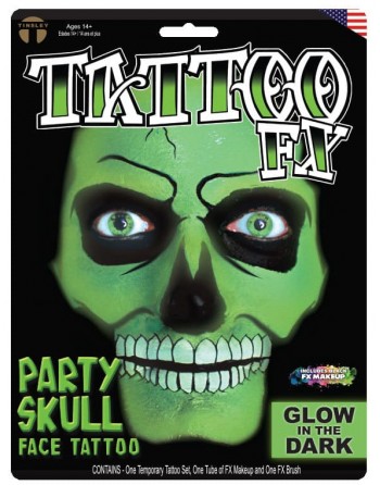 [P240.PS609] Party Skull - Glow In The Dark